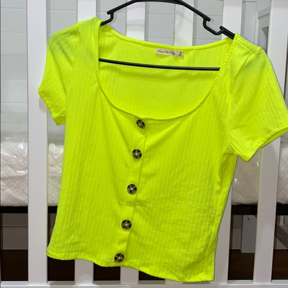 Neon yellow shirt